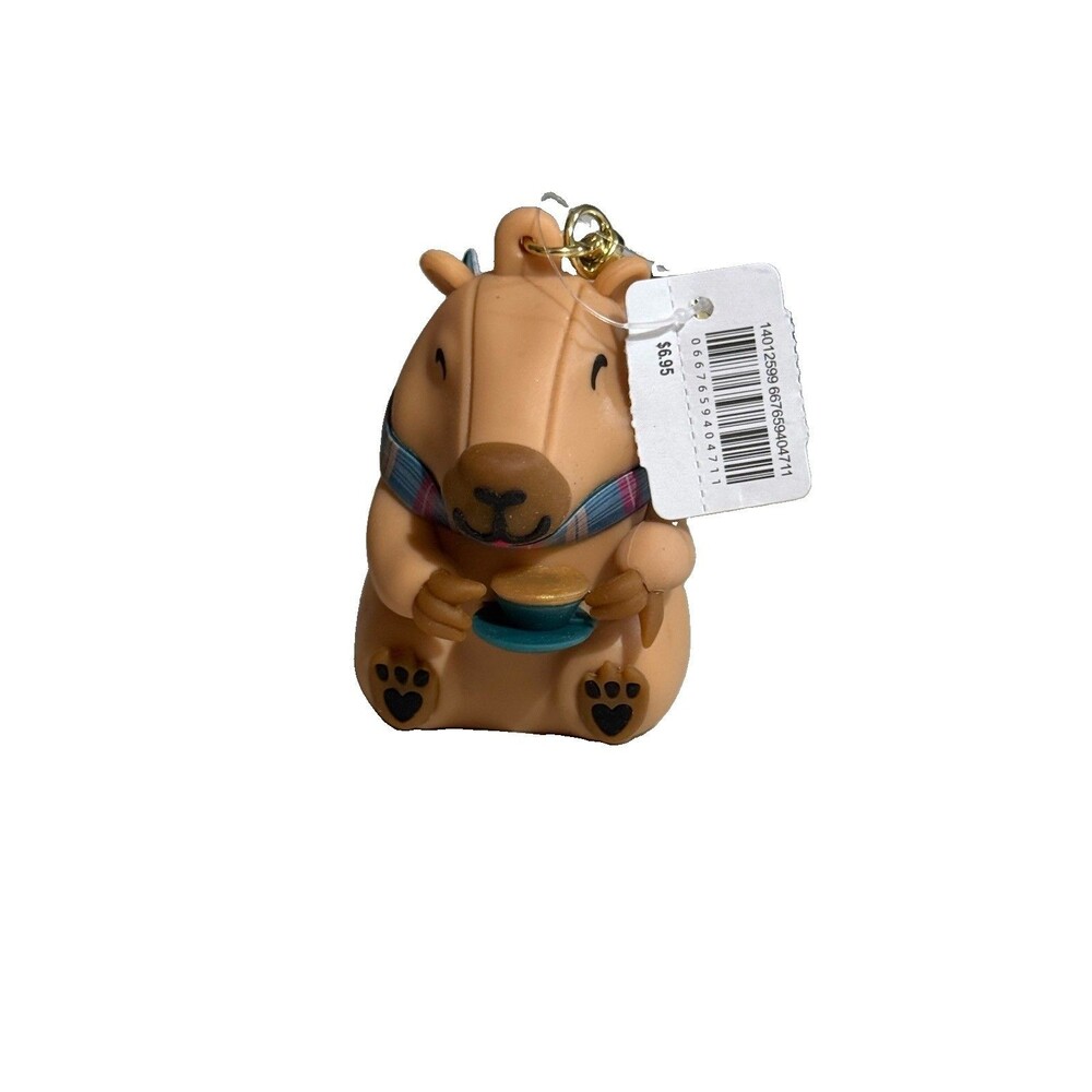 Bath & Body Works Sanitizer Holder Keychain, CoffeeBara Capybara PocketBac, New